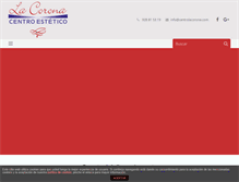 Tablet Screenshot of centrolacorona.com